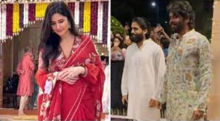 Navratri event में Katrina Kaif ने लगाया ग्लैमर का तड़का; लाल साड़ी ने खूबसूरती में लगाए चार चांद